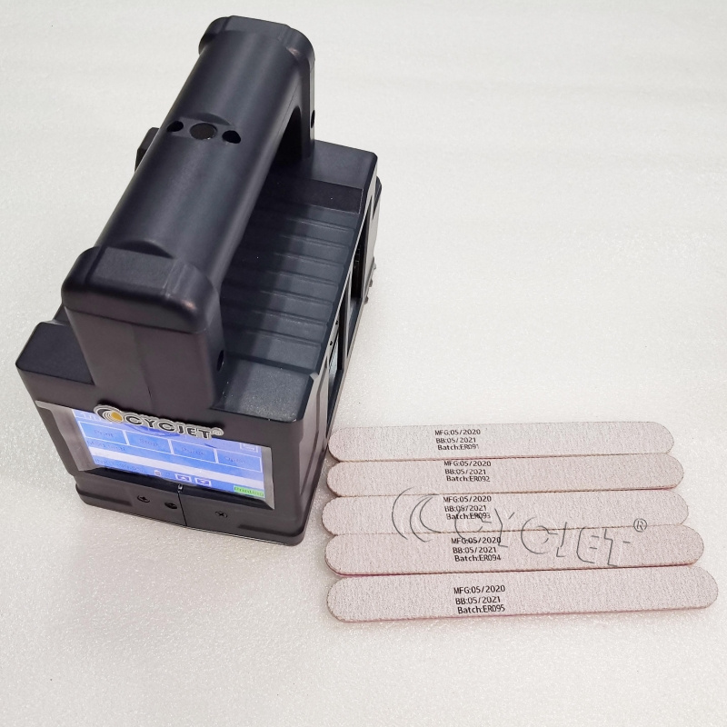 Струйный малый ручной штемпельный принтер серии CYCJET Smart III для печати номеров партий строчными буквами даты